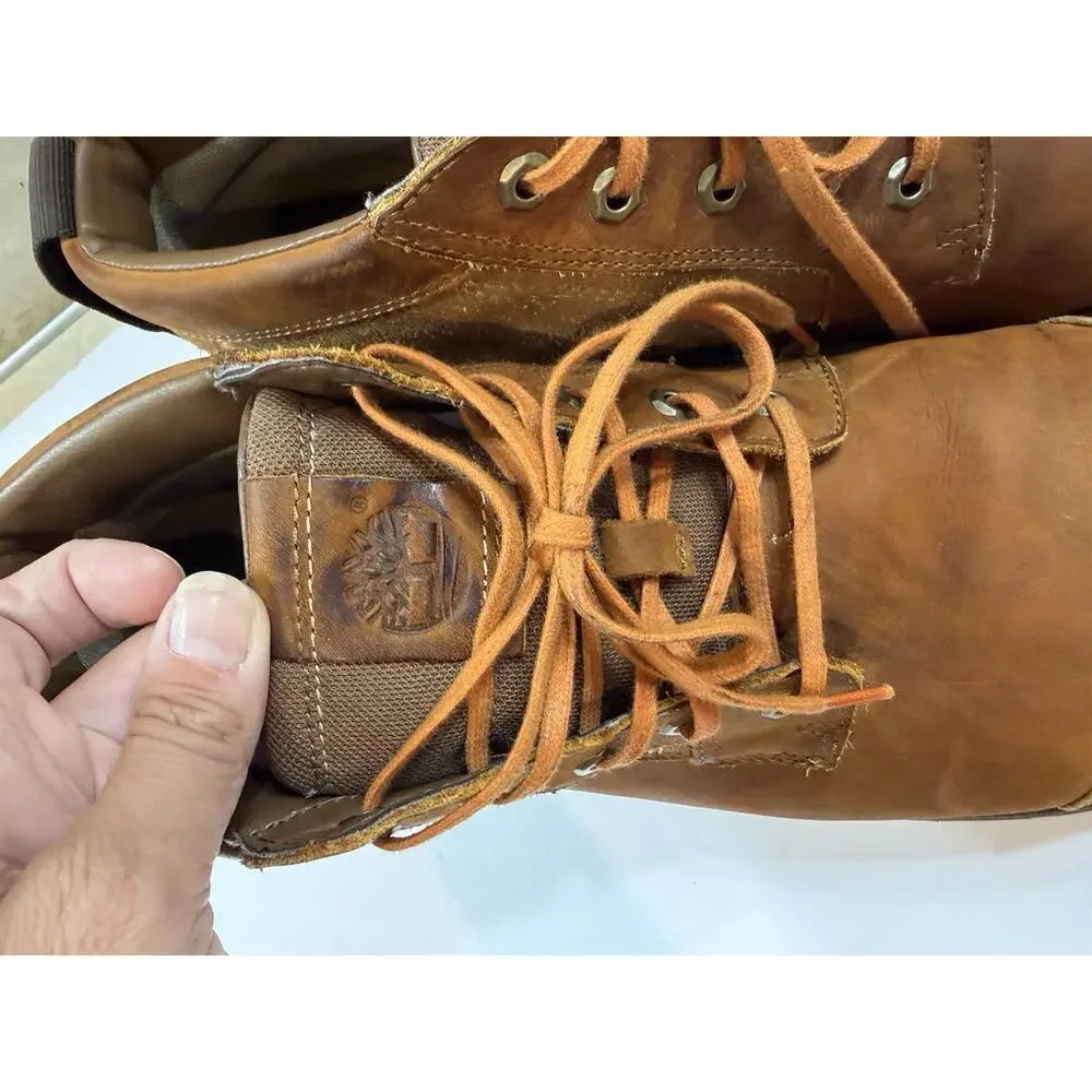 Timberland Larchmont Chukka Boots Men’s 11.5 Brown Leather Suede A13HD Ortholite